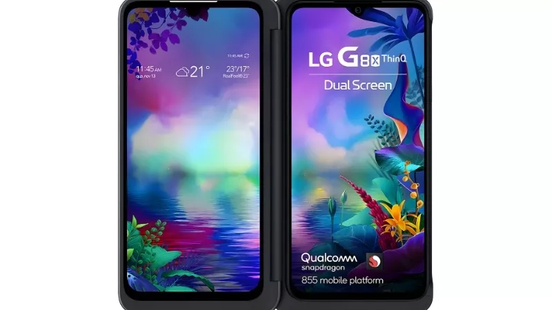 Pixel Duo dual front display smartphone concept showing LCD and E-ink screens