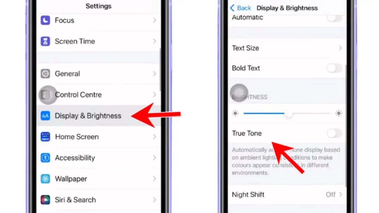 Expected True Tone ON vs OFF display colour difference on iPhone 18 Pro Max