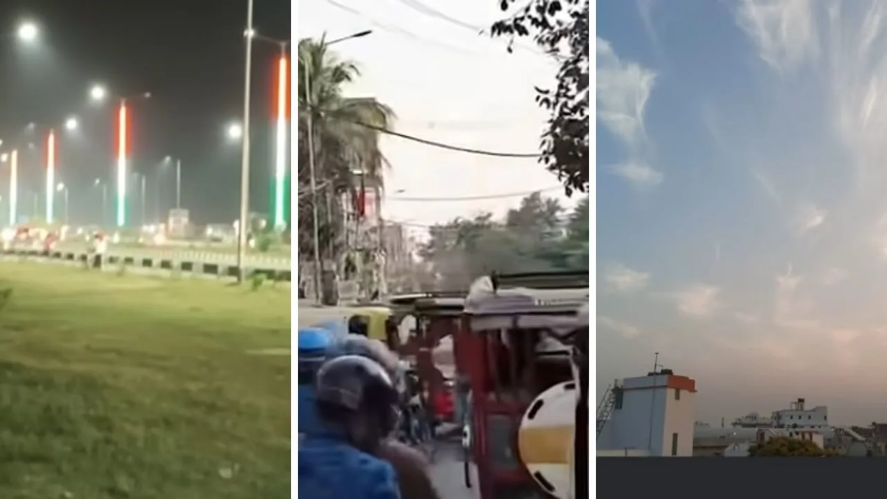 iQOO Z9 camera test in low light screenshot from YouTube showing balanced exposure and reduced noise