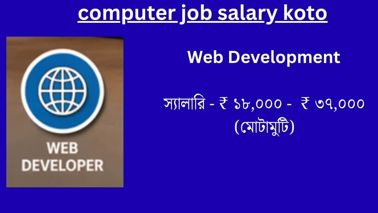 Web development job salary kato